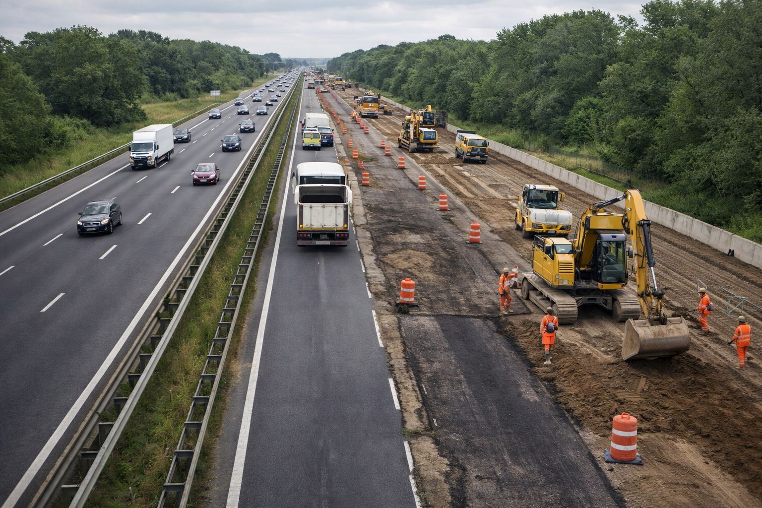 Autopista a Buenos Aires: Suman un tercer carril en el ingreso a Rosario.